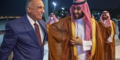 ولي العهد يستقبل رئيس الوزراء العراقي في السعودية